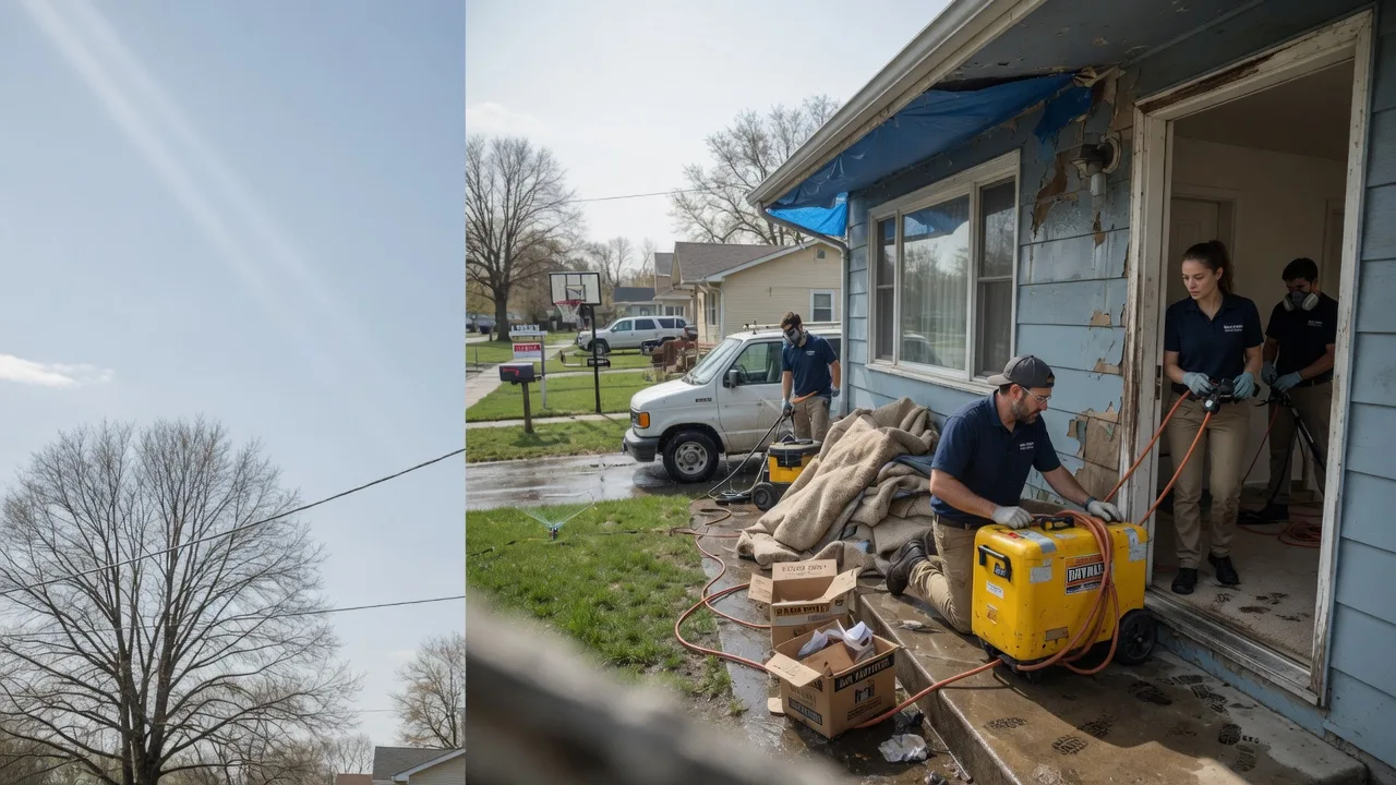 Basement Flood Cleanup in Burlington, TX near me